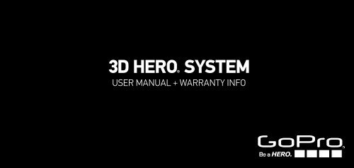 GoPro 3D HERO System - User Manual - English