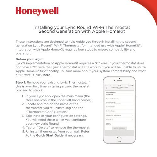 Honeywell Lyric Round™ WiFi Thermostat Second Generation (RCH9310WF