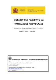 BOLETIN DEL REGISTRO DE VARIEDADES PROTEGIDAS