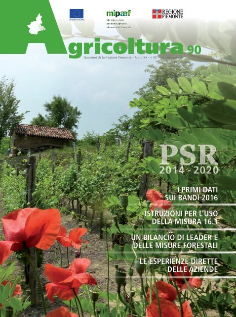 Rivista "Agricoltura" Regione Piemonte - n. 90 Ottobre 2016