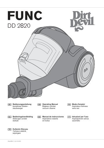 Dirt Devil FUNC 1 - Bedienungsanleitung Dirt Devil FUNC DD2820