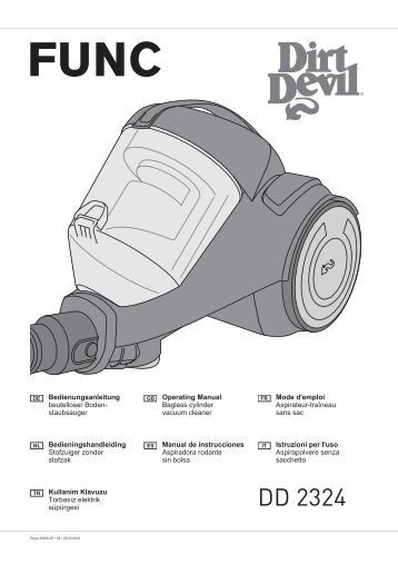 Dirt Devil FUNC 1.1 - Bedienungsanleitung Dirt Devil FUNC DD2324