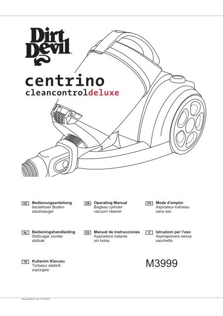 Vhbw Set Di 2x Filtro Protettivo Compatibile Con Dirt Devil Centrino Cleancontrol M2009 8 M2009 9 M2013 Aspirapolvere 24454409