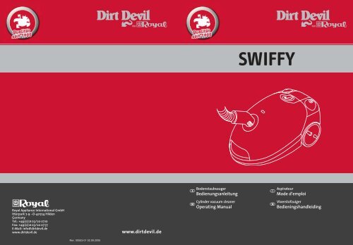 Dirt Devil Swiffy - Bedienungsanleitung Dirt Devil Swiffy M1551