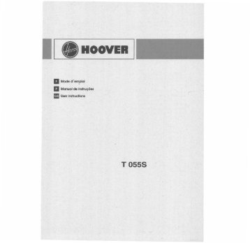Hoover T055S - T055S mode d'emploi