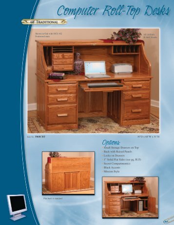 Computer Roll Tops Desks