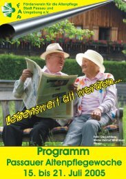 Altenpflegewoche 2005 - Der FAP