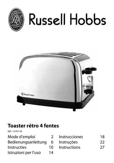 Russell Hobbs 13767-56 - 13767-56 manuel d'utilisation