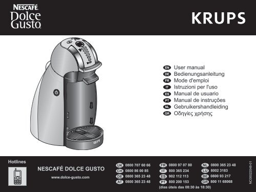 Krups Dolce Gusto Krups GENIO Mini YY1786FD - notice