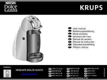 Krups NescafÃ© Dolce Gusto Genio Rouge MÃ©tal YY1782FD - mode d'emploi