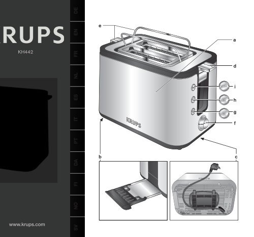 Krups Toaster Control Line KH442D - mode d'emploi