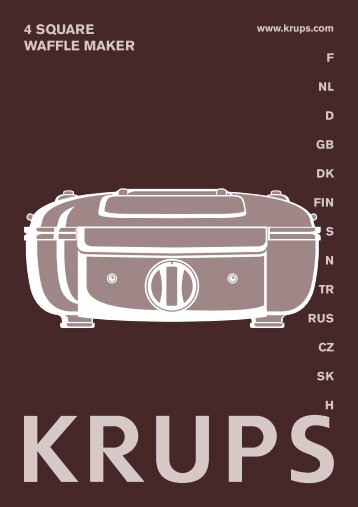 Krups Gaufrier YY8406 - mode d'emploi