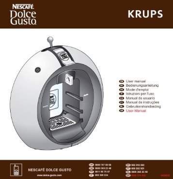 Krups NESCAFEÂ® Dolce GustoÂ® Circolo Blanc Chocolat YY2002 - mode d'emploi