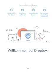 Erste Schritte mit Dropbox
