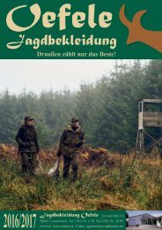 Jagdbekleidung Oefele - Katalog 2016/2017