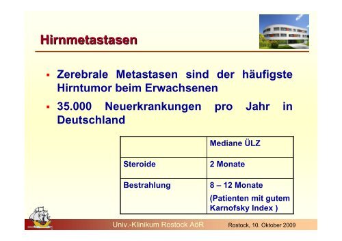 palliative Therapie - Strahlentherapie