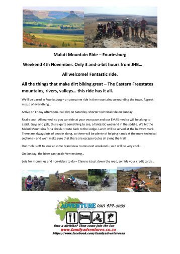 maluti ride 2016