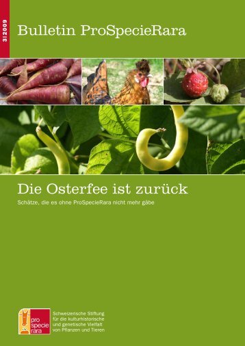 Bulletin ProSpecieRara Die Osterfee ist zurÃƒÂ¼ck