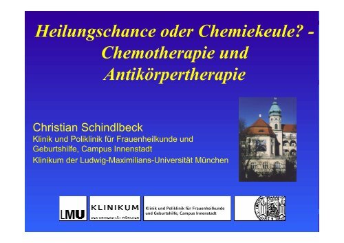 Heilungschance oder Chemiekeule? - Chemotherapie und ...