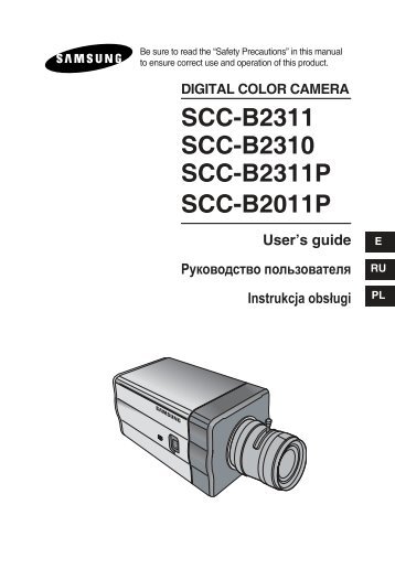 Samsung SCC-B2311P (SCC-B2311P ) - Manuel de l'utilisateur 1.46 MB, pdf, Anglais, POLONAIS, RUSSIE