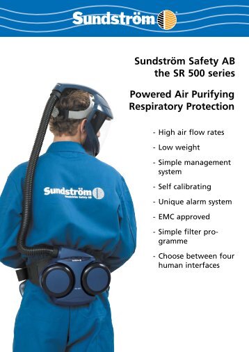 Sundström Safety AB the SR 500 series Powered ... - Imbema Cleton