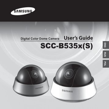 Samsung SCC-B5353P (SCC-B5353P ) - Manuel de l'utilisateur 11.14 MB, pdf, Anglais, POLONAIS, RUSSIE