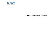Epson Epson Expression Home XP-330 Small-in-OneÂ® Printer - User's Guide (Downloadable/Printable Version)