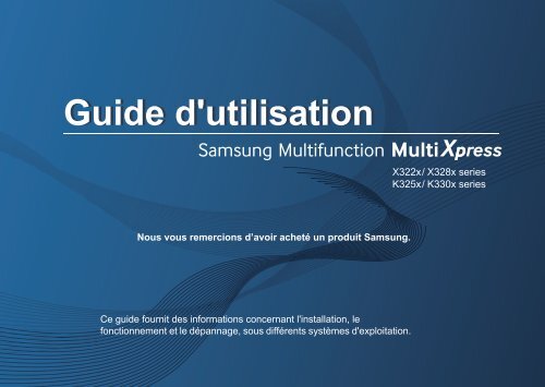 Samsung SL-K3300Nr Multifonction A3 Monochrome 33 ppm (SL-K3300NR/SEE ) - Manuel de l'utilisateur 67.79 MB, pdf, Fran&ccedil;ais