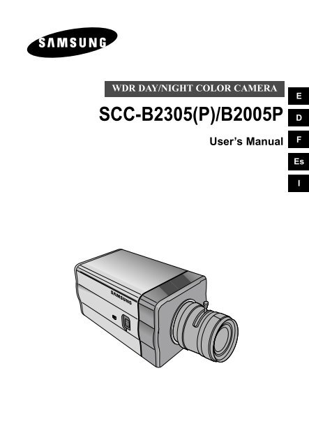 Samsung SCC-B2305P (SCC-B2305P ) - Manuel de l'utilisateur 2.81 MB, pdf, Anglais, Fran&ccedil;ais, ALLEMAND, Italien, Espagnol