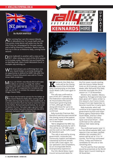 RallySport Magazine October 2016