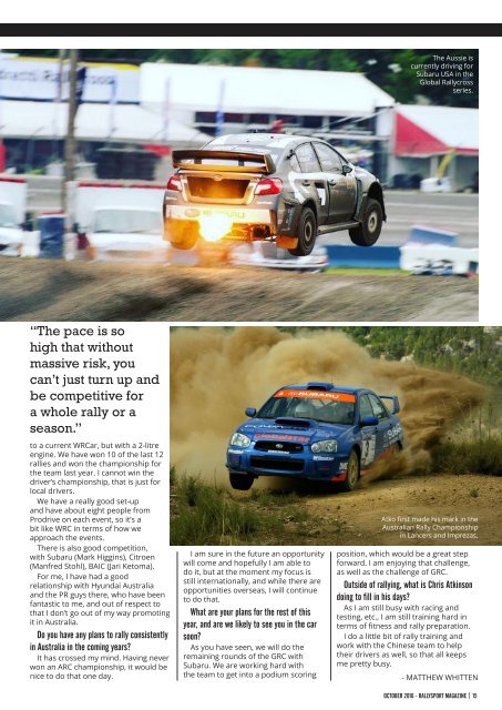 RallySport Magazine October 2016