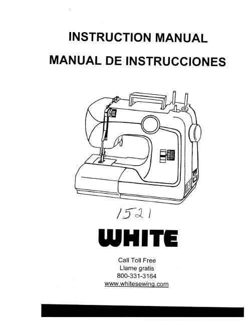Singer W1521 - English - User Manual