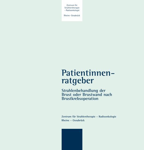 Patientinnen- ratgeber - strahlenbehandlung.de