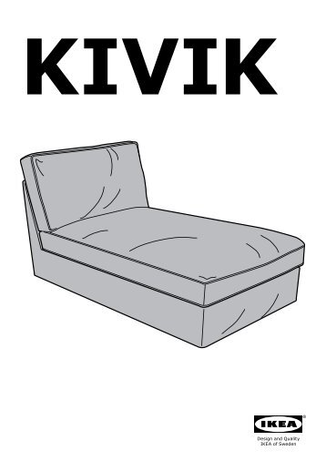 Ikea KIVIK - S59005741 - Assembly instructions