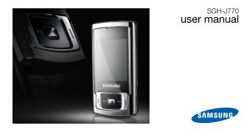 Samsung Samsung J770 - Open market (SGH-J770HAAXEF ) - Manuel de l'utilisateur 1.34 MB, pdf, ANGLAIS (EUROPE)