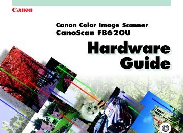 Canon CanoScan FB 620U - CanoScan FB620U Product Guide