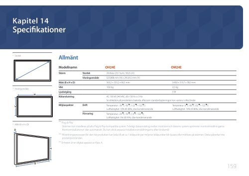 Samsung Moniteur 24'' - 1500 cd/m&sup2; - Full HD - OM24E (LH24OMEPWBC/EN ) - Manuel de l'utilisateur 2.95 MB, pdf, Fran&ccedil;ais