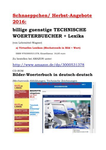 Schnaeppchen: englische Sprache lernen  (Woerterbuch-Uebersetzungen Elektronik/ Kfz-Technik