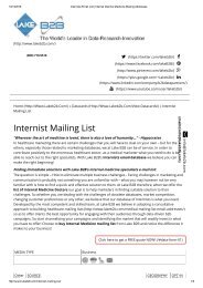 Internist email addresses