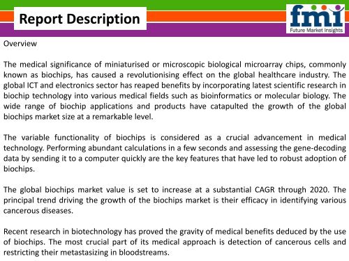 Forecast Report on Biochips Market 2014-2020