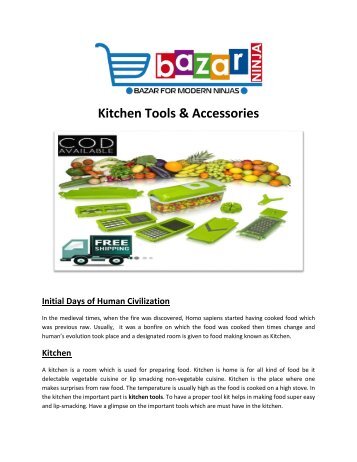 Buy Kitchen Tools Online | Modern Kitchen Accessories | EBazar.Ninja