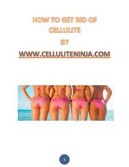 How to Get rid of cellulite