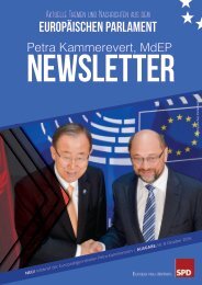 Infobrief der Europaabgeordneten Petra Kammerevert - Ausgabe: Oktober 2016 Nr.8