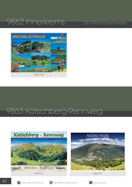 Meixner Ansichtskarten-Katalog  Kärnten - SOMMER