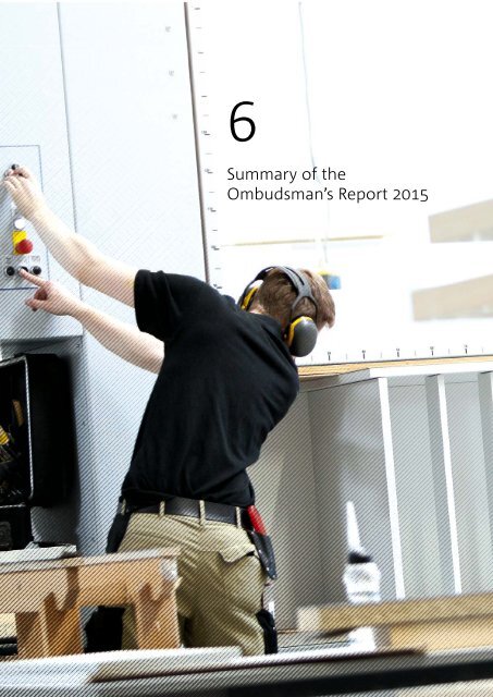 Ombudsmann-Tätigkeitsbericht 2015