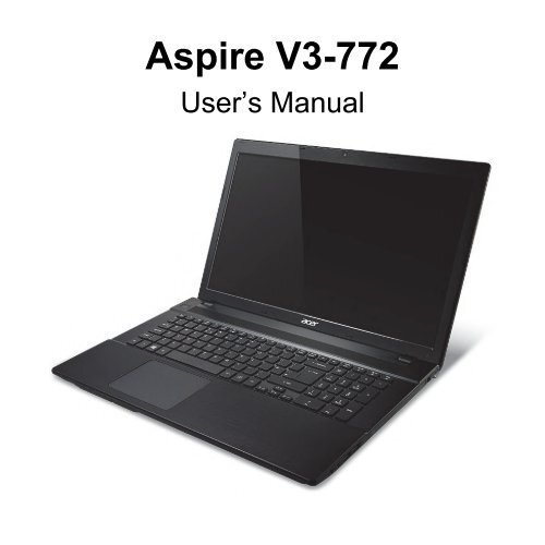 Acer Aspire V3-772G - User Manual