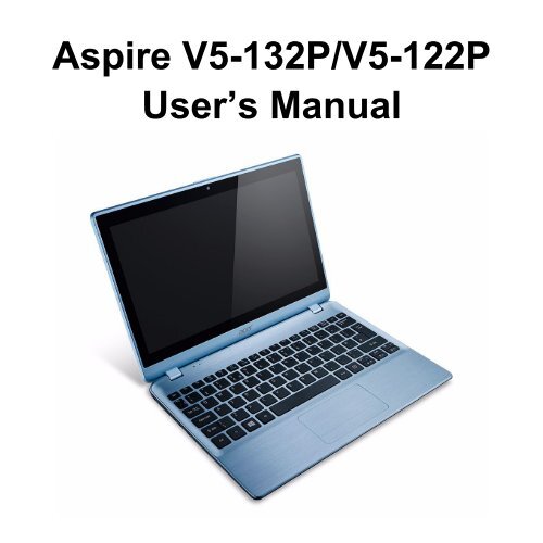 Acer Aspire V5-132 - Generic User Guide