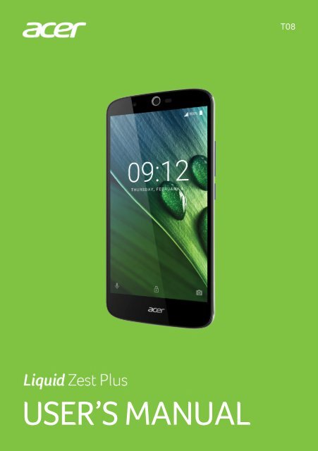 Acer Zest Plus - User Manual