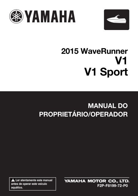 Yamaha V1 - 2015 - Manuale d'Istruzioni Portugu&ecirc;s