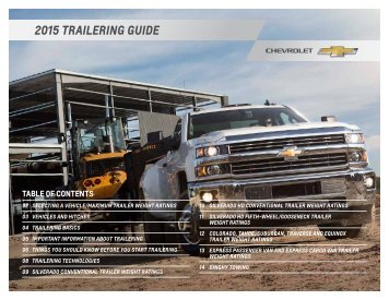 Chevrolet 2015 Traverse - Download Trailering Guide